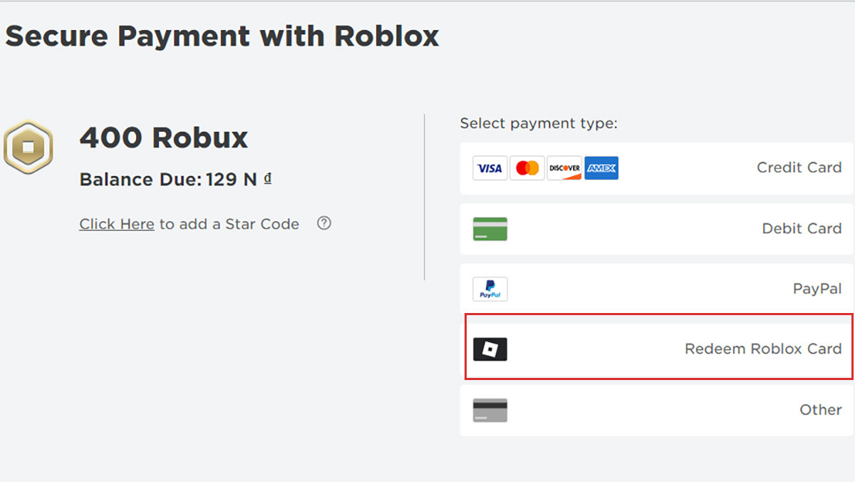 Nạp Robux bằng thẻ cào trên điện thoại và máy tính