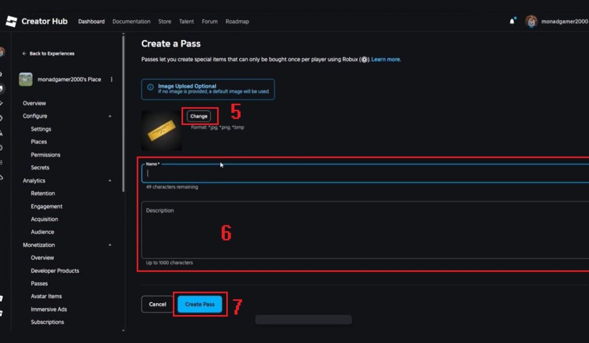 Thay đổi tên, hình ảnh, miêu tả game pass