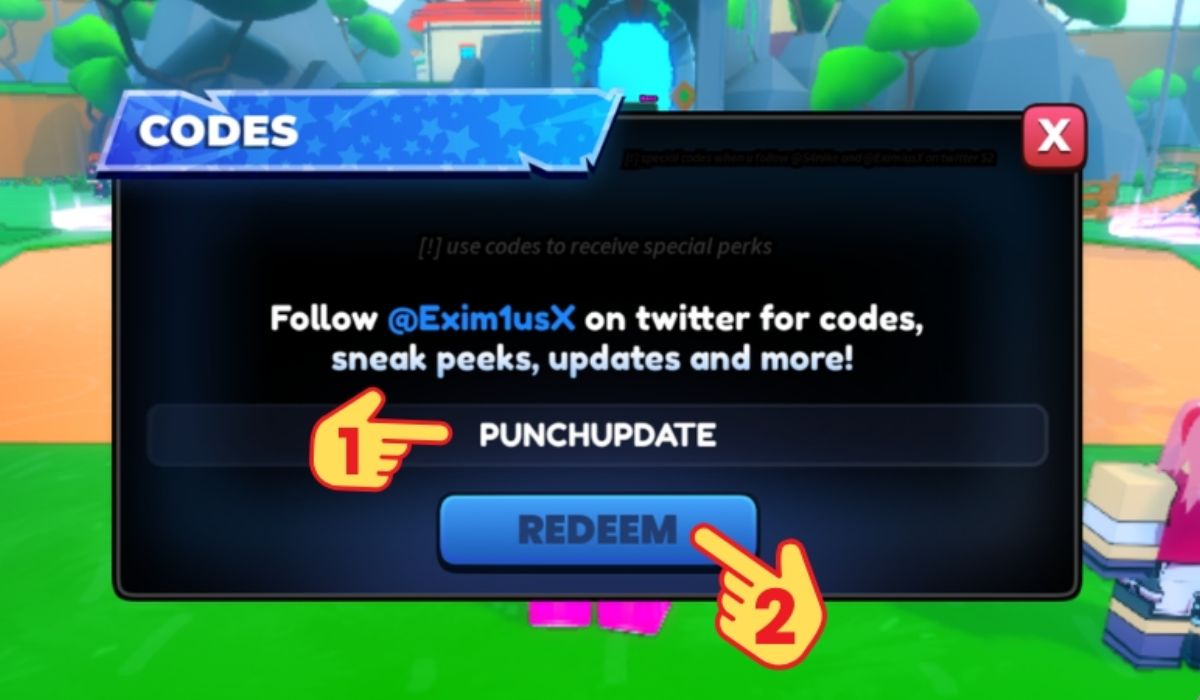Nhập code và bấm “Redeem”