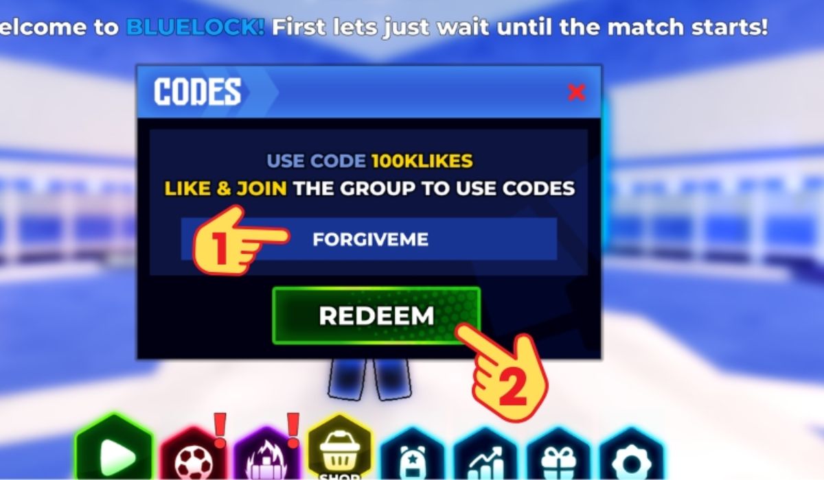 Nhập mã code chính xác và nhấn “Redeem” để xác nhận