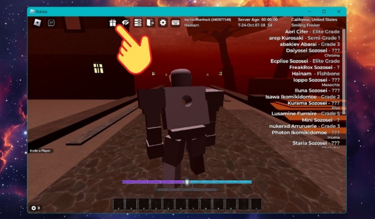 Truy cập Roblox và mở game Type Soul
