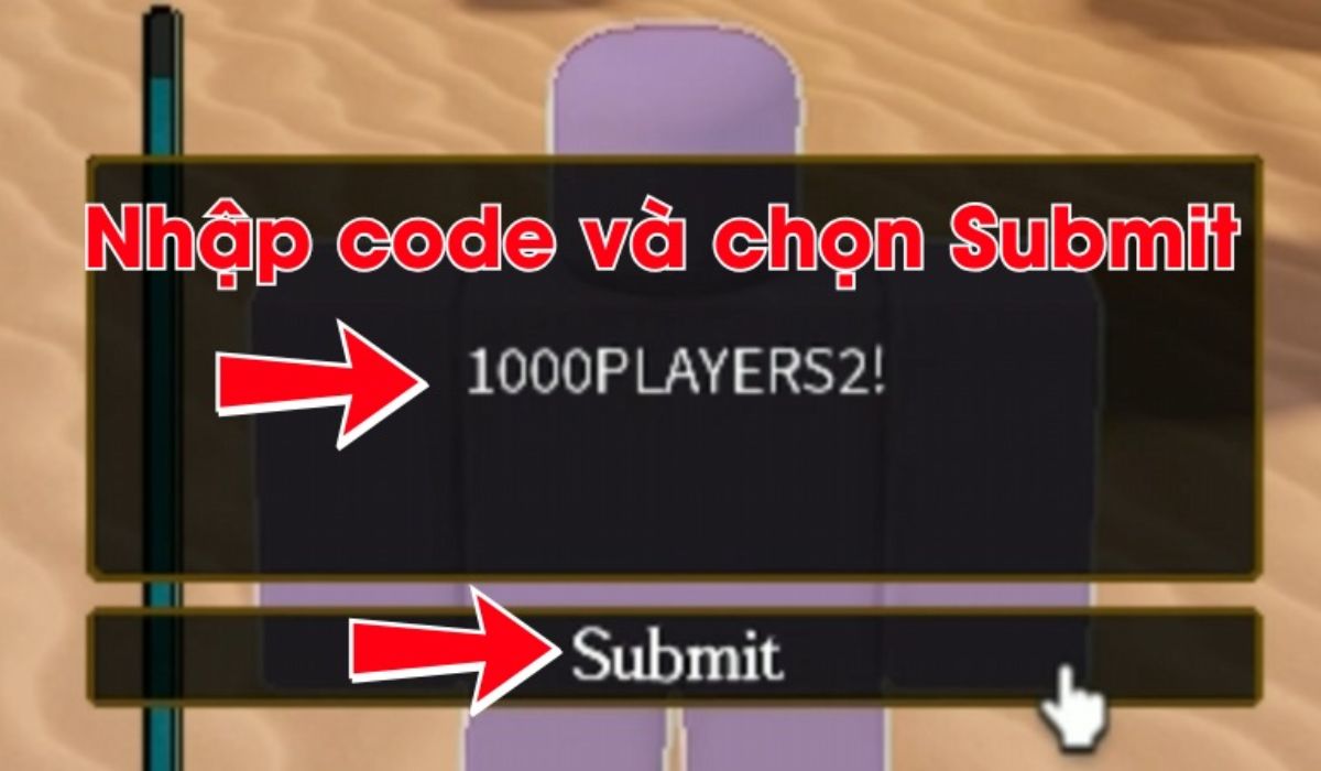 Nhập mã chính xác và nhấn Submit