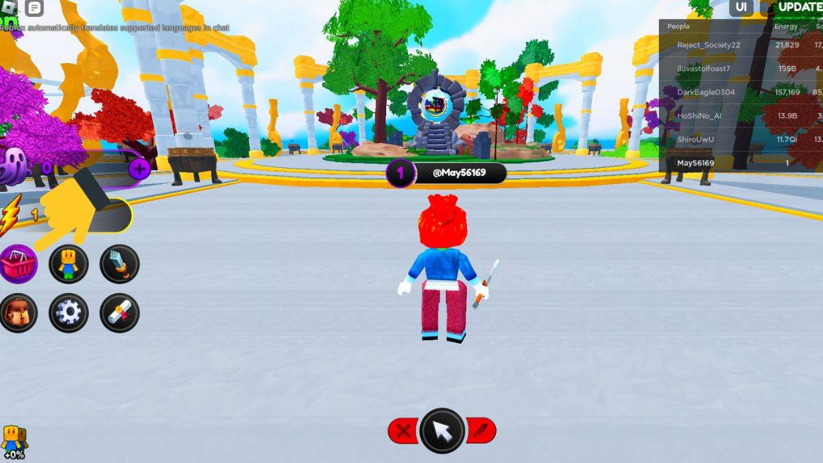 Truy cập game và nhấn vào biểu tượng giỏ hàng