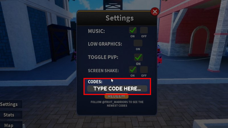 Nhập mã code