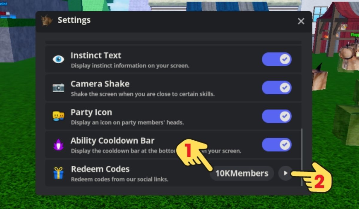 Nhập mã code chính xác và nhận phần thưởng