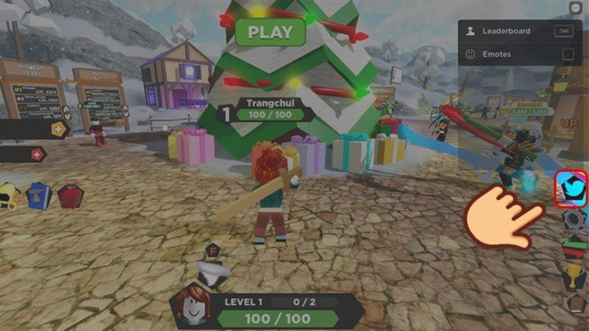 Mở game Treasure Quest và chọn vào biểu tượng con chim xanh